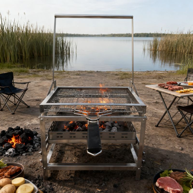 Blaze For F1 Adjustable Charcoal Rotating Grill